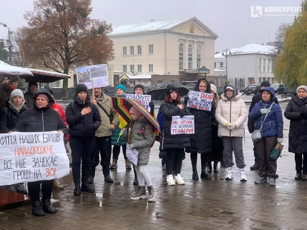 «Досить красти»: у Луцьку – акція з вимогою витрачати більше на ЗСУ (фото)