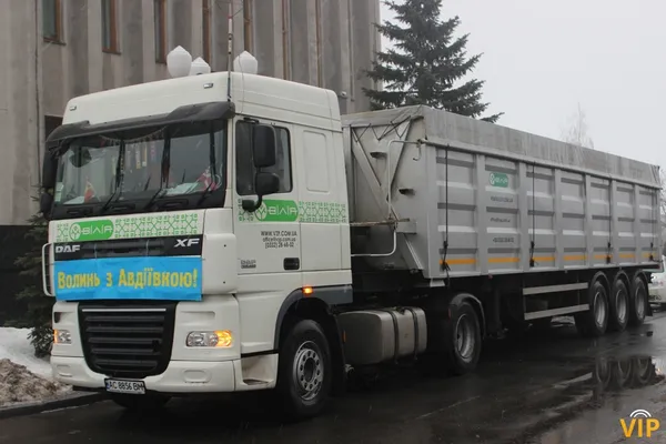 Фура ТМ «ВІЛІЯ» повезла в Авдіївку гуманітарну допомогу