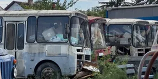 «Стоять ще з 2015 року»: у Володимирі помітили «кладовище» старих міських автобусів (фото)