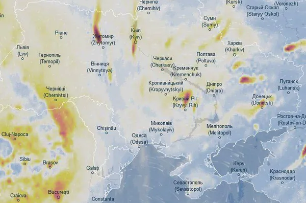 В Україну знову суне брудна хмара: які міста постраждають найбільше