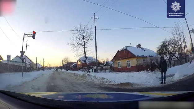 У Ковелі патрульні переслідували п’яного водія: його зупинив сніг (відео)
