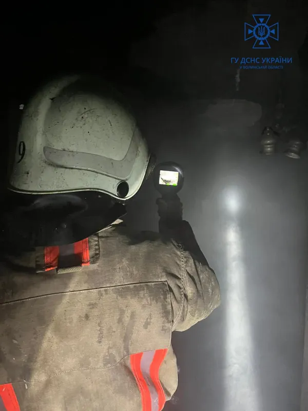 Був непритомний: на Волині з пожежі врятували чоловіка (фото, відео)