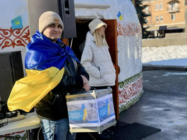 У Нововолинську відкрили «Юрту незламності» – символ єднання України та Казахстану (фото)