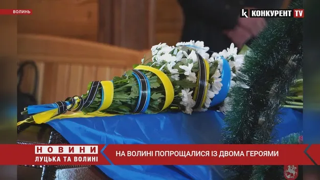 На Волині попрощалися із двома Героями (відео)