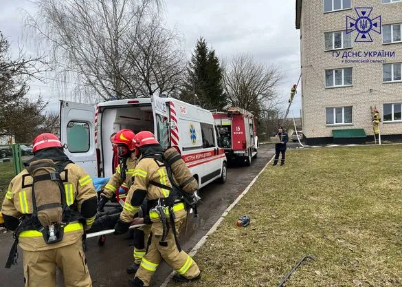 У Локачах з гуртожитку евакуювали людей (фото)