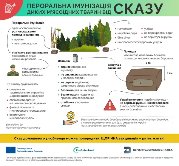 Сотні тисяч доз розкладуть просто в лісах: на Волині стартувала вакцинація від сказу (фото)