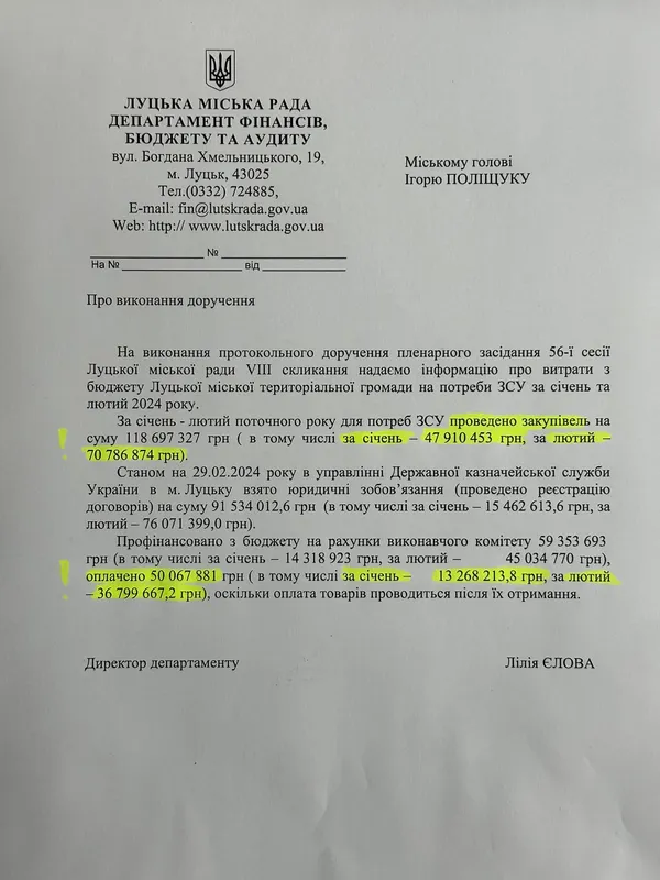 Роз'яснення від Лілії Єлової