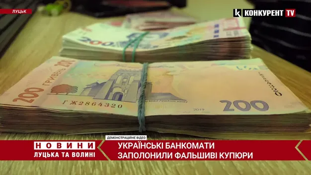 Українські банкомати заполонили фальшиві гривні (відео)