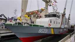 У Франції спустили на воду перший катер для охорони морських кордонів України (фото, відео)