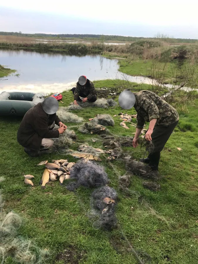 Із сітками на човні: у Ківерцівському районі спіймали риболовів-порушників (фото)