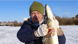 Лучанин витягнув з-під льоду «крокодила» і виставив його на продаж (фото)
