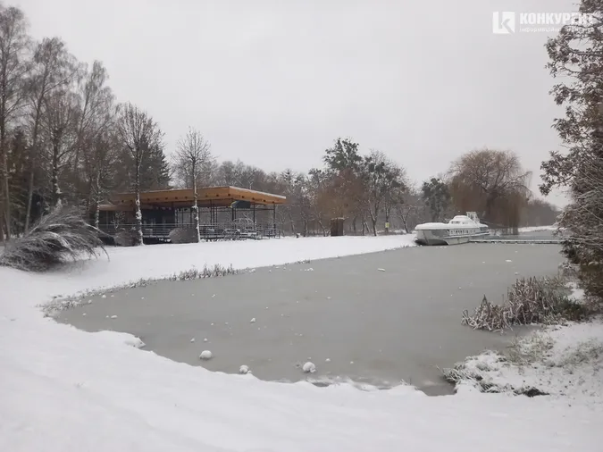 Сніжно і безлюдно: зима у Центральному парку Луцька (фото)