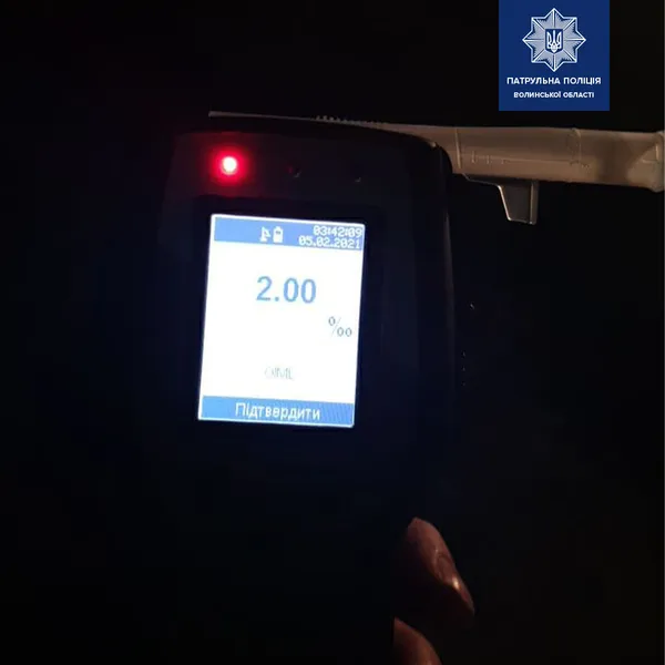 Сунув гроші у кишеню: біля Луцька п'яний водій хотів домовитися з патрульними (фото)