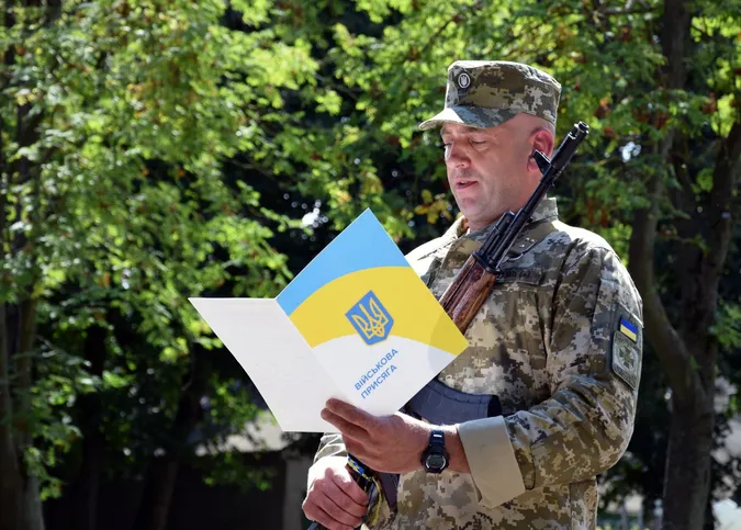 У Луцьку мобілізовані прикордонники склали присягу на вірність Україні (фото)