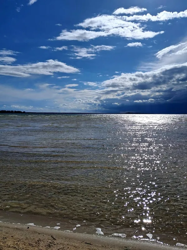 Світязь вразив незвичним видовищем: вода в озері стала схожою на рідке срібло (фото)