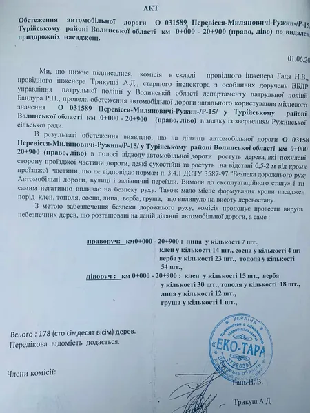 На Волині підприємці вирубували «не ті» дерева (фото, відео)
