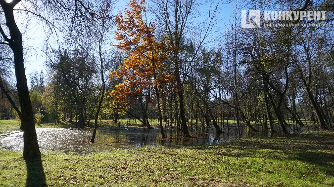 Як у луцькому Центральному парку панує осінь (фото)