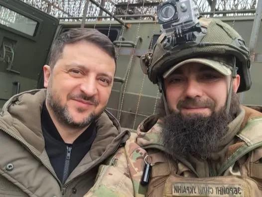 Воїн з Волині супроводжував Зеленського на передовій