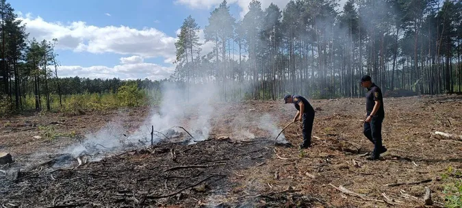 На Волині за допомогою дрона виявили пожежу (фото)