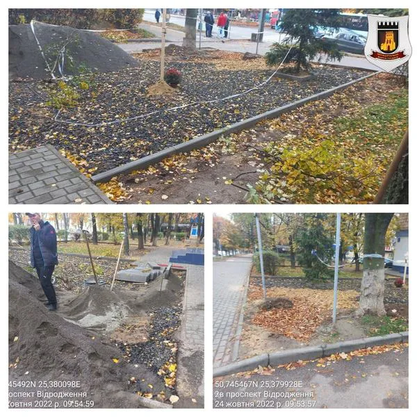 У Луцьку мешканці поскаржилися на вкладання бруківки біля будинку (фото)