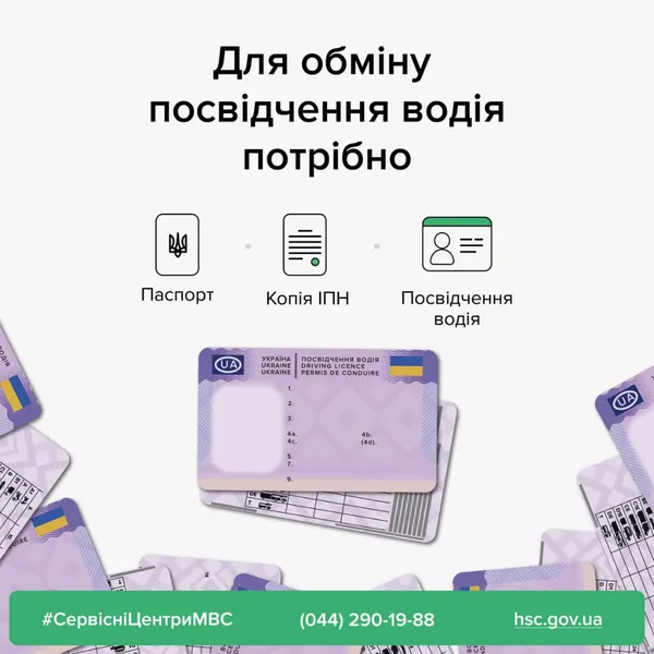 Українське посвідчення водія можна обміняти на документ єврозразка