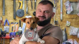 «Лихач» із Волині та його хвостатий побратим Арчі проїхали 30 тисяч км війною (фото)