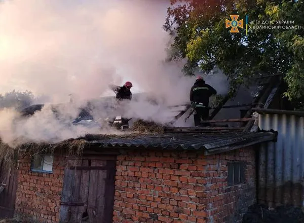 На Волині під час пожежі загинув чоловік із 4-річною донькою (фото, відео)