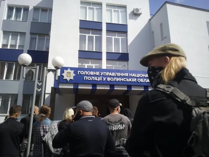 У Луцьку вийшли на акцію солідарності із харківськими націоналістами (фото)