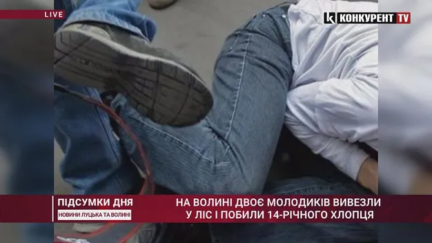 На Волині двоє чоловіків вивезли у ліс і побили 14-річного підлітка (відео)