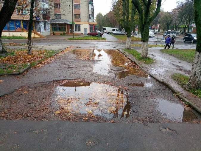 Лучани нарікають на «страшні» тротуари на проспекті Волі (фото)