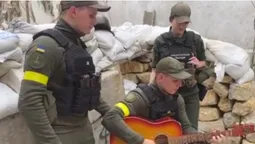 Бійці Нацгвардії привітали Kalush Orchestra виконанням пісні «Стефанія» (відео)