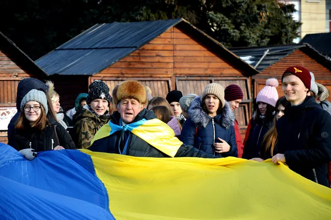 У Луцьку відбулася масштабна акція до 100-річчя Акту Злуки (фото)