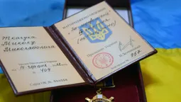 Дружині загиблого прикордонника з Волині  вручили орден «За мужність» (фото)