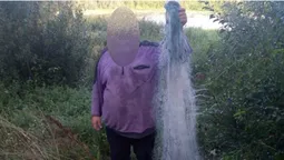 На волинській річці зловили двох рибалок з сітками (фото)