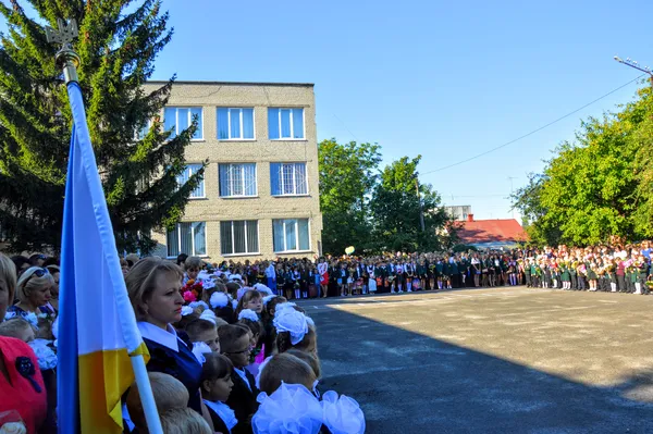 «Сонний» і «квітковий» перший дзвоник в луцьких школах (фото)