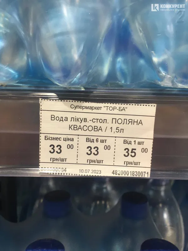 На ціннику одне, а по факту – інше: у Луцьку в TOR-BA обраховують покупців (фото)