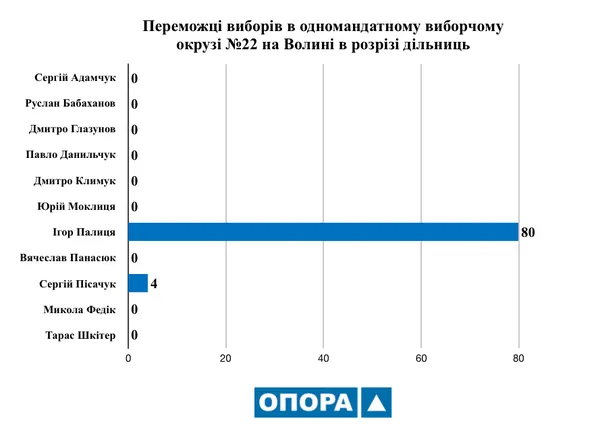 Результати виборів на Волині: жодна політична партія не перемогли на усіх дільницях