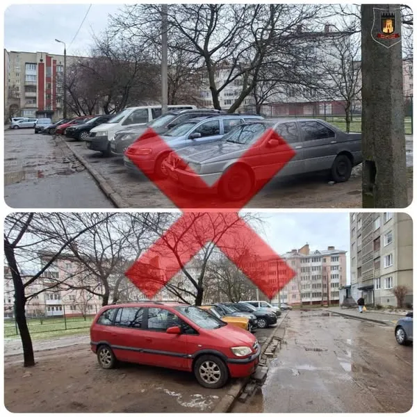 У Луцьку показали любителів паркуватися на газонах (фото)