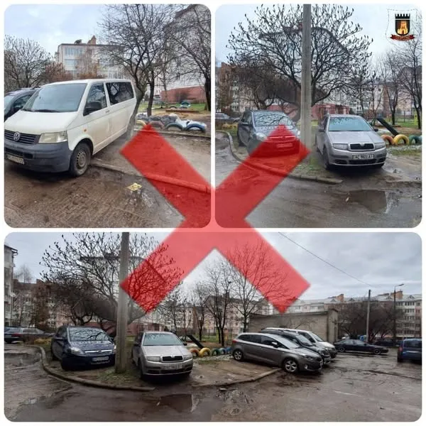 У Луцьку показали любителів паркуватися на газонах (фото)