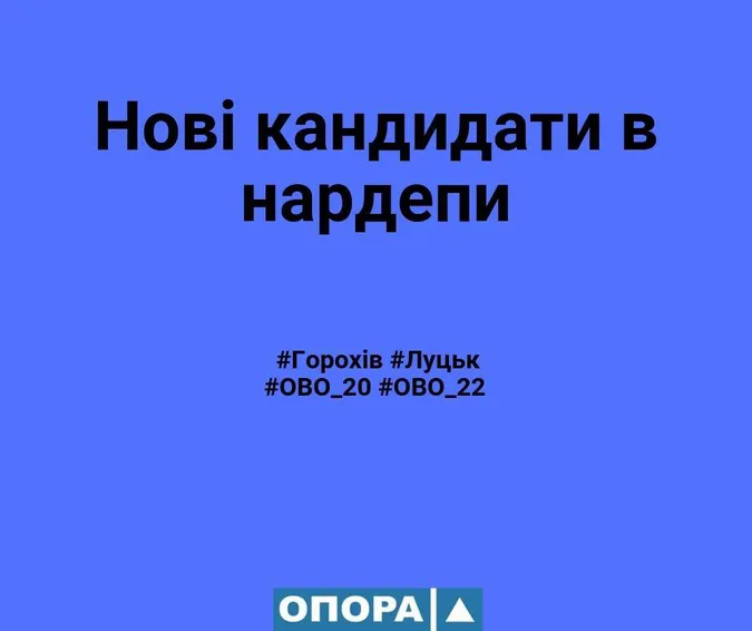 ЦВК зареєструвала нових кандидатів в нардепи по волинських округах