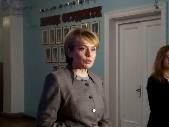 Лілія Гриневич у Луцьку: Волинські школярі ходитимуть у теплі туалети
