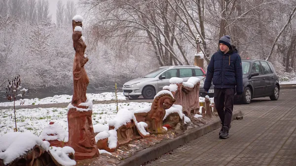 Поки не розтанув перший сніг: фото зі Старого Луцька