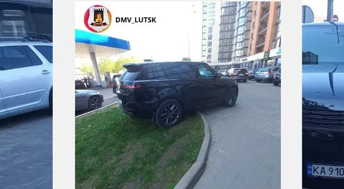 На Яровиці Range Rover примостив «задок» на газоні: як його покарали (фото)