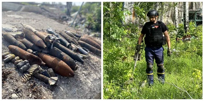 Волинські піротехніки продовжують розміновувати Донеччину (фото)