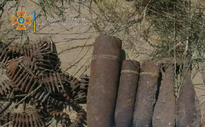 На Волині за добу знищили майже пів сотні мін та снарядів