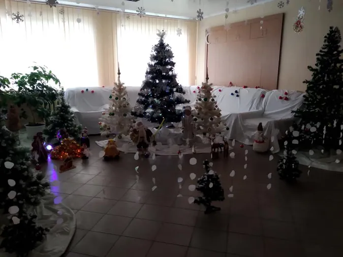 Ялинки та вогники: палати луцької лікарні святково прикрасили для пацієнтів (фото)