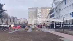 У Луцьку з вікна «політеху» йде дим – всіх евакуювали (відео)