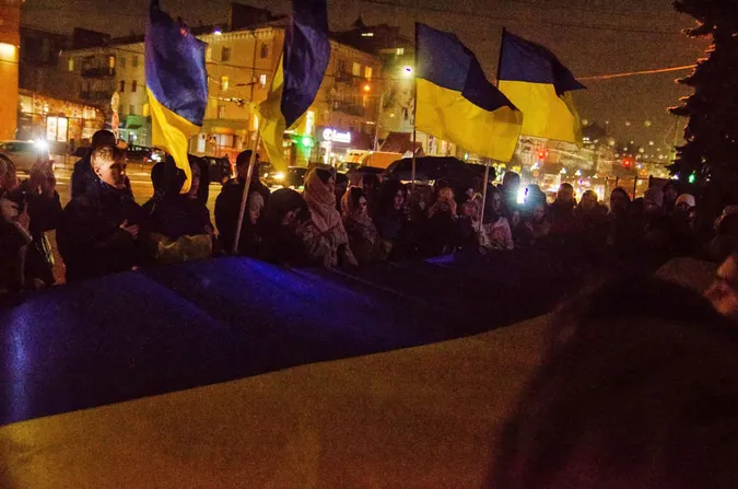 Спогади про Євромайдан та Революцію Гідності: у центрі Луцька відбулося народне віче (фото)