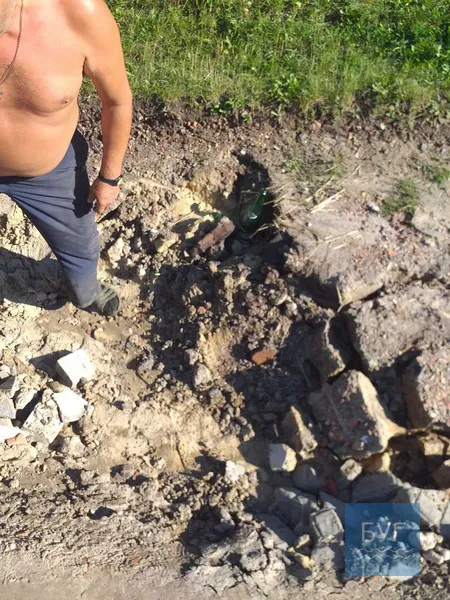 У селі Іваничівського району дощ розмив дорогу (фото)