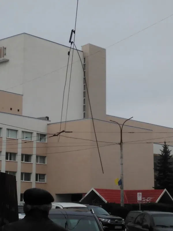 У центрі Луцька зупинилися тролейбуси (фото)
